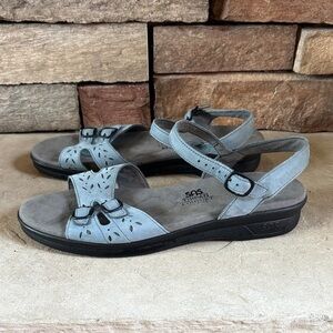 SAS tripad comfort sz 9N blue suede sandals